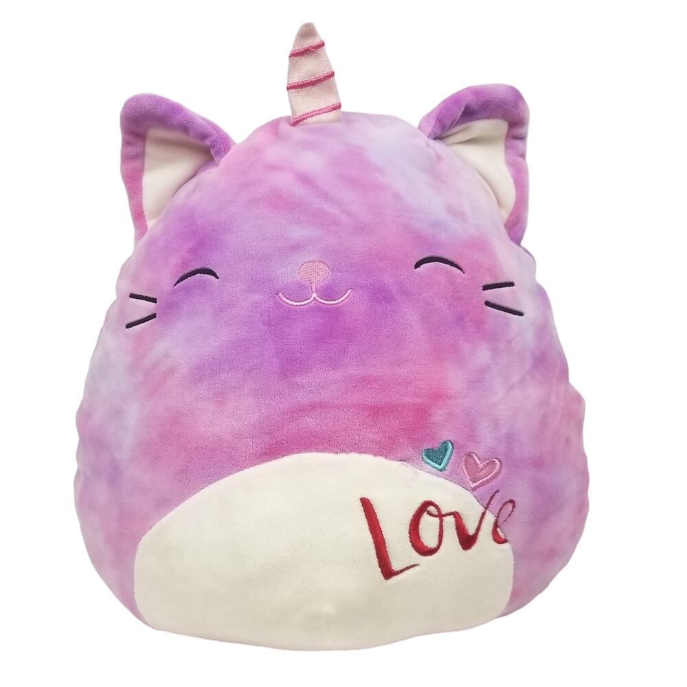 Squishmallow Carla Caticorn Cat Unicorn Kitty  12”  2021 Easter Edition Plush